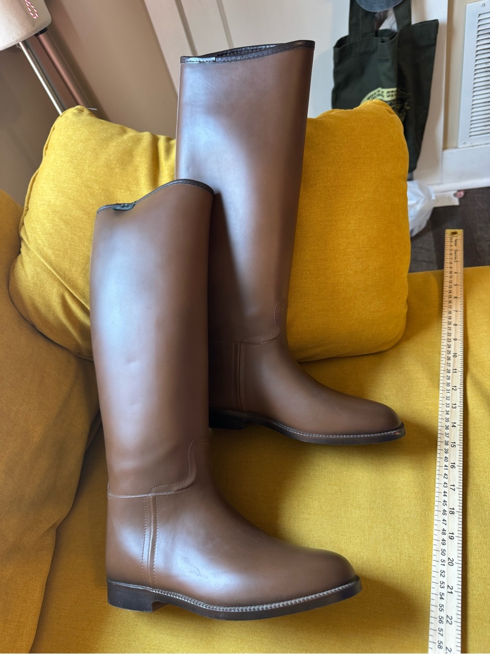 French Brand Aigle Rubber Padded Riding Style Rain Boots US 6.5 (FRAN Sz 40)